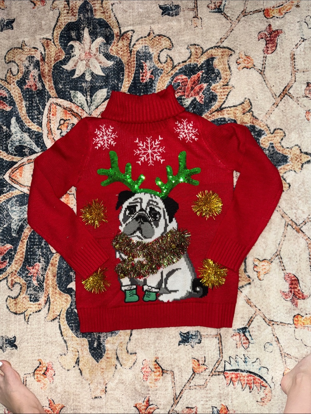 Absolutely Famous Bright Red Knit Sweater